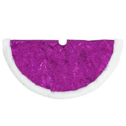 Northlight 20" Magenta Glittered Mini Christmas Tree Skirt With White Fur Trim 11 Northlight 20" Magenta Glittered Mini Christmas Tree Skirt With White Fur Trim -Northlight northlight l27920 0220copy 34591.1691161229