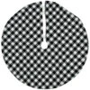 Northlight 20" White And Black Buffalo Plaid Mini Christmas Tree Skirt -Northlight northlight l27924 01 02559.1689345453