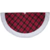 Northlight 60" Red And Green Plaid Christmas Tree Skirt With White High Pile Fleece Trim 2 Northlight 60" Red And Green Plaid Christmas Tree Skirt With White High Pile Fleece Trim -Northlight northlight l27930 61298.1588355778