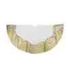 Northlight 48" White And Gold Two Toned Flourish Christmas Tree Skirt -Northlight northlight l34263 45497.1588355095