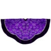Northlight 48" Purple And Silver Glittered Floral Christmas Tree Skirt -Northlight northlight l34936 updated 54116.1588359214