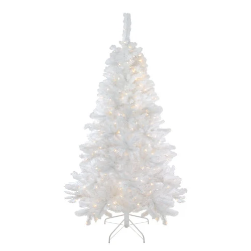 Northlight 6.5' Pre-Lit White Medium Iridescent Pine Artificial Christmas Tree - Multi Function LED Lights 3 Northlight 6.5' Pre-Lit White Medium Iridescent Pine Artificial Christmas Tree - Multi Function LED Lights