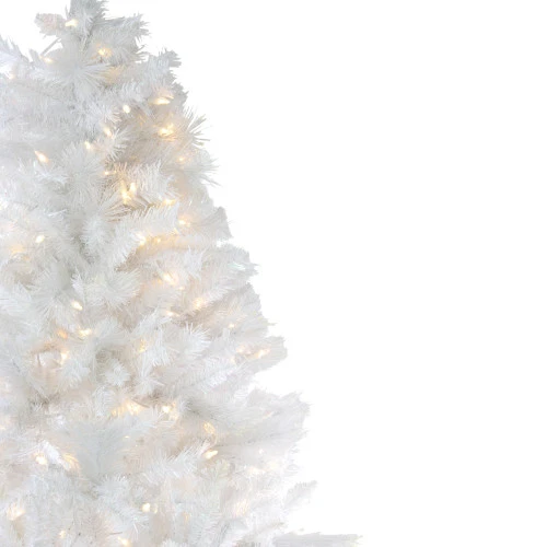 Northlight 6.5' Pre-Lit White Medium Iridescent Pine Artificial Christmas Tree - Multi Function LED Lights 7 Northlight 6.5' Pre-Lit White Medium Iridescent Pine Artificial Christmas Tree - Multi Function LED Lights - Image 5