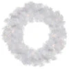 Northlight Pre-Lit White Pine Artificial Christmas Wreath - 24-Inch, Clear Lights -Northlight northlight m88639 1 77177.1658863595