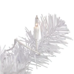 Northlight Pre-Lit White Pine Artificial Christmas Wreath - 24-Inch, Clear Lights -Northlight northlight m88639 3 64740.1660239370