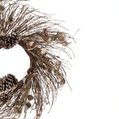 Northlight Iced Pine Cones And Bells Christmas Twig Wreath, 20-Inch, Unlit -Northlight northlight nl00308 2 updated 74706.1655486548