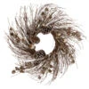 Northlight Iced Pine Cones And Bells Christmas Twig Wreath, 20-Inch, Unlit -Northlight northlight nl00308 updated 05594.1655920598