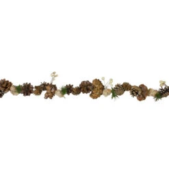Northlight 5.5' X 3" Autumn Harvest Pine Cone Artificial Glittered Garland - Unlit -Northlight northlight nl00506 2 32224.1587643980
