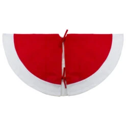 Northlight 48" Red Sleigh And Reindeer Embroidered Christmas Tree Skirt -Northlight northlight nl01832 3 updated 75532.1612412059