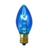 Northlight Pack Of 25 Blue Transparent C7 Christmas Replacement Bulbs -Northlight northlight nl03827 3 24394.1588355827