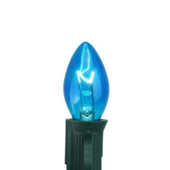 Northlight Pack Of 25 Blue Transparent C7 Christmas Replacement Bulbs -Northlight northlight nl03827 two 46704.1588355828
