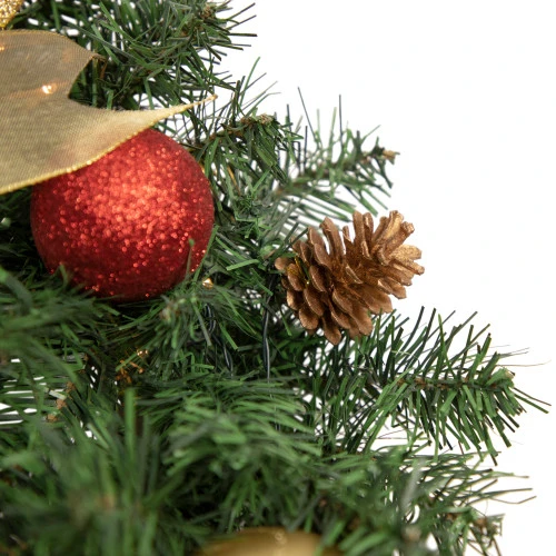 Northlight Pre-Lit Pine Cone And Gifts Artificial Christmas Wreath, 24-Inch, Warm Clear LED Lights 5 Northlight Pre-Lit Pine Cone And Gifts Artificial Christmas Wreath, 24-Inch, Warm Clear LED Lights - Image 3