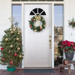 Northlight Pre-Lit Pine Cone And Gifts Artificial Christmas Wreath, 24-Inch, Warm Clear LED Lights 7 Northlight Pre-Lit Pine Cone And Gifts Artificial Christmas Wreath, 24-Inch, Warm Clear LED Lights -Northlight northlight s04190 style 53917.1661886211