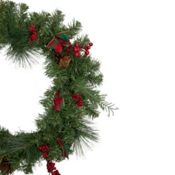 Northlight Pine Cones And Berries Artificial Christmas Wreath With Ribbon, 24-Inch, Unlit 9 Northlight Pine Cones And Berries Artificial Christmas Wreath With Ribbon, 24-Inch, Unlit -Northlight northlight s04206 2 updated 11878.1660326224