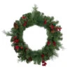 Northlight Pine Cones And Berries Artificial Christmas Wreath With Ribbon, 24-Inch, Unlit 1 Northlight Pine Cones And Berries Artificial Christmas Wreath With Ribbon, 24-Inch, Unlit -Northlight northlight s04206 updated 78503.1659702701