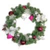 Northlight Poinsettia And Eucalyptus Artificial Christmas Wreath - 24-Inch, Unlit -Northlight northlight s84817 46861.1588354138