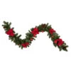 Northlight 6' X 9" Red Pre-Decorated Poinsettia And Pine Cone Artificial Christmas Garland - Unlit -Northlight northlight s84897 updated 64944.1665611927