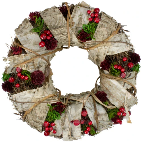Northlight Natural Twig And Birch Wood Pine Cone Artificial Christmas Wreath - 13-Inch, Unlit 3 Northlight Natural Twig And Birch Wood Pine Cone Artificial Christmas Wreath - 13-Inch, Unlit