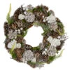 Northlight White Rose And Pine Cones Artificial Christmas Wreath, 13-Inch, Unlit -Northlight northlight sh36200 1 13848.1588355107