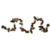 Northlight 5' X 4" Frosted Pine Cone, Twig, Berry And Wooden Rose Artificial Christmas Garland - Unlit - 31748436 -Northlight northlight sh36202 1 14908.1588355092