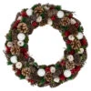 Northlight Frosted Pine Cone And Wooden Rose Artificial Christmas Wreath, 19-Inch, Unlit 1 Northlight Frosted Pine Cone And Wooden Rose Artificial Christmas Wreath, 19-Inch, Unlit -Northlight northlight sh36205 1 53215.1588359031