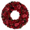 Northlight Red Wooden Rose And Berry Artificial Wreath, 13-Inch, Unlit 1 Northlight Red Wooden Rose And Berry Artificial Wreath, 13-Inch, Unlit -Northlight northlight sh36209 1 06420.1588368898