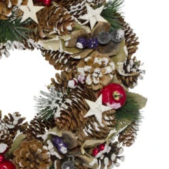 Northlight Frosted Berries, Fruit And Pine Cone Artificial Christmas Wreath - 10.5-Inch, Unlit -Northlight northlight sh36226 2 25590.1587643942