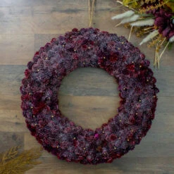 Northlight Red Glittered Pine Cone Artificial Christmas Wreath - 18-Inch, Unlit -Northlight northlight sh36242 2 40507.1587644189