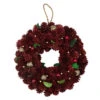 Northlight Red And Gold Pine Cone And Ornament Artificial Christmas Wreath, 9.5-Inch, Unlit 1 Northlight Red And Gold Pine Cone And Ornament Artificial Christmas Wreath, 9.5-Inch, Unlit -Northlight northlight sh36244 86843.1665610746