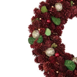 Northlight Red Pine Cone And Berry Artificial Christmas Wreath, 12-Inch, Unlit -Northlight northlight sh36245 1 29375.1587644173