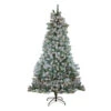 Northlight 7.5' Pre-Lit Full Winema Pine Flocked Artificial Christmas Tree - Clear Lights -Northlight northlight sp15063 59020.1665260243