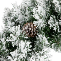 Northlight 36" Snowy Flocked Angel Pine With Pine Cones Artificial Christmas Wreath - Unlit -Northlight northlight v039812c20v03982 03 35892.1692025708