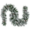 Northlight 6.75' X 12" Flocked Angel Pine And Pine Cones Artificial Christmas Garland - Unlit -Northlight northlight v15090 01 73903.1690555851