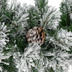 Northlight 6.75' X 12" Flocked Angel Pine And Pine Cones Artificial Christmas Garland - Unlit -Northlight northlight v15090 03 41225.1690555851