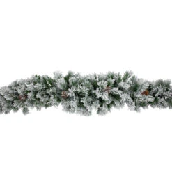 Northlight 6.75' X 12" Flocked Angel Pine And Pine Cones Artificial Christmas Garland - Unlit -Northlight northlight v15090 05 65826.1690555853