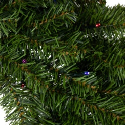 Northlight Pre-Lit LED Canadian Pine Artificial Christmas Wreath, 30-Inch, Multicolor Lights -Northlight northlight v15838 02 35692.1689345450