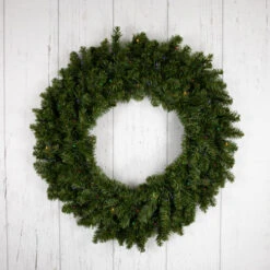 Northlight Pre-Lit LED Canadian Pine Artificial Christmas Wreath, 30-Inch, Multicolor Lights -Northlight northlight v15838 woodfloor 40373.1689085520