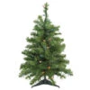 Northlight 2' Pre-Lit Medium Canadian Pine Artificial Christmas Tree- Multi Lights, Green Wire -Northlight northlight v15849 1updated 26496.1665696786