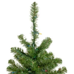 Northlight 18" Pre-Lit Medium Canadian Pine Artificial Christmas Tree - Multicolor Lights -Northlight northlight v15853 2new 62219.1665173701