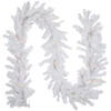 Northlight 9' X 8" Pre-Lit Snow White Artificial Christmas Garland, Clear Lights -Northlight northlight v158582c20v158572c20gb16048 01 48775.1691247506