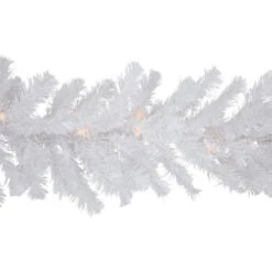 Northlight 9' X 8" Pre-Lit Snow White Artificial Christmas Garland, Clear Lights -Northlight northlight v158582c20v158572c20gb16048 03 01455.1691247509