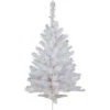 Northlight 3' Pre-Lit Snow White Artificial Christmas Tree, Multi Lights -Northlight northlight v15872 01 11731.1692371581