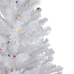 Northlight 3' Pre-Lit Snow White Artificial Christmas Tree, Multi Lights -Northlight northlight v15872 02 09602.1692371582