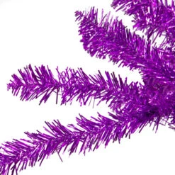 Northlight 4.5' Metallic Purple Tinsel Artificial Christmas Tree - Unlit -Northlight northlight v27322 3 65361.1588358956
