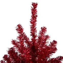 Northlight 4.5' Metallic Red Tinsel Artificial Christmas Tree - Unlit -Northlight northlight v27326 2 39693.1587644031