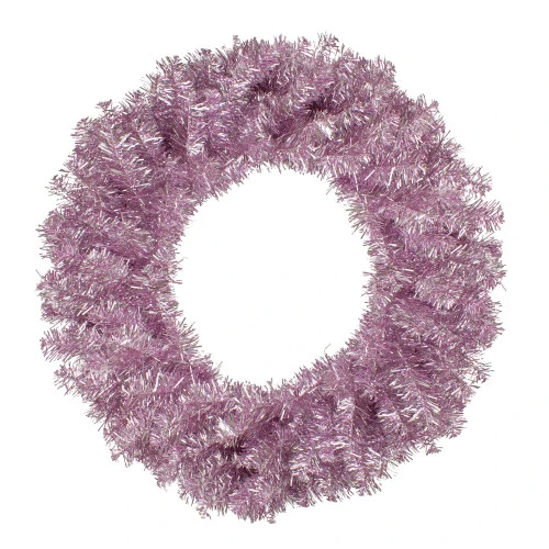 Northlight Metallic Pink Tinsel Artificial Christmas Wreath, 24-Inch, Unlit 3 Northlight Metallic Pink Tinsel Artificial Christmas Wreath, 24-Inch, Unlit