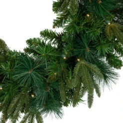 Northlight Pre-Lit Green Mixed Rosemary Emerald Angel Pine Artificial Christmas Wreath - 30-Inch, Clear Lights -Northlight northlight v27386 02 06481.1691247509