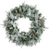 Northlight Flocked Rosemary Emerald Angel Pine Artificial Christmas Wreath - 30-Inch, Unlit -Northlight northlight v27388 01 55082.1690556150