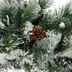 Northlight Flocked Rosemary Emerald Angel Pine Artificial Christmas Wreath - 30-Inch, Unlit -Northlight northlight v27388 03 20142.1690556147