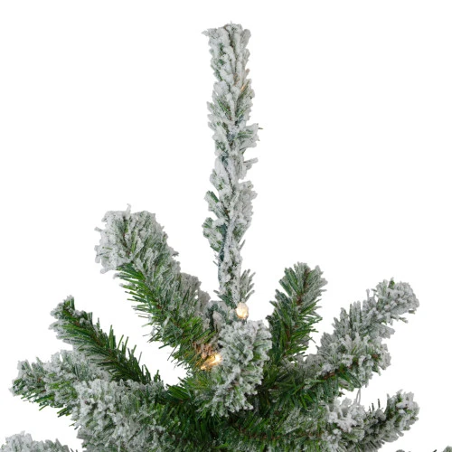 Northlight 3' Pre-Lit Flocked Alpine Artificial Christmas Tree - Clear Lights 7 Northlight 3' Pre-Lit Flocked Alpine Artificial Christmas Tree - Clear Lights - Image 5